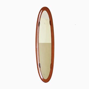 Oval Wooden Mirror, 1950s
