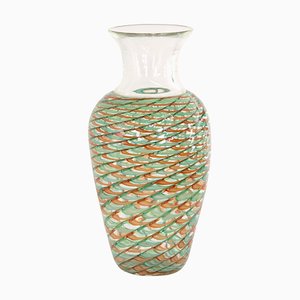 Phoenician Lace Vase in Murano Glass by Archimede Seguso
