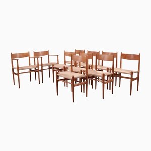 CH36 and CH37 Dining Chairs by Hans Wegner for Carl Hansen & Son, Denmark, Set of 8