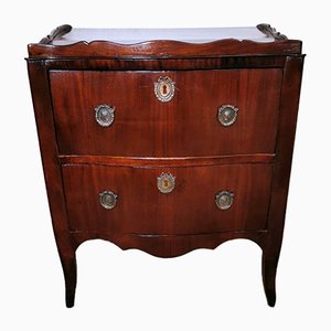 Neoclassical Style Commode in Mahogany & Bronze Decorations
