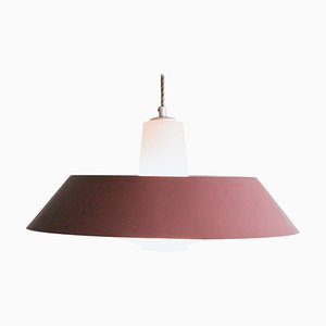 Frosted Glass Pendant by Louis Kalff