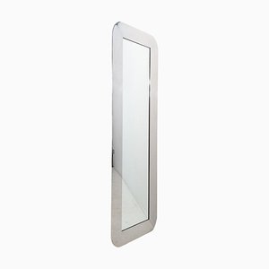 Miroir Rectangulaire en Acier Chromé, 1970s