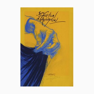 Ernest Pignon-Ernest, Festival D'avignon, 1996, serigrafia su carta BFK Rives