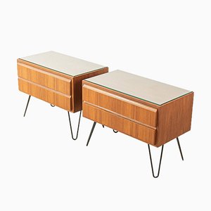 Tables de Chevet de Oldenburg Furniture Workshops, 1950s, Set de 2