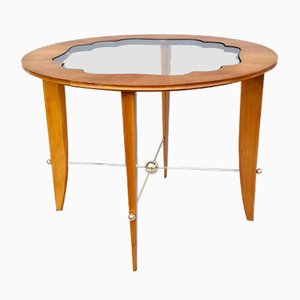 Table Basse en Merisier et Bronze