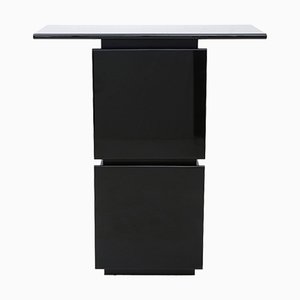 Black Lacquered Bar Cabinet, 1970s