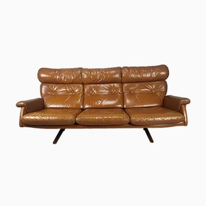 Vintage Scandinavian Leather Sofa