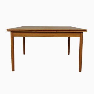 Large Danish Teak Extendable Dining Table, 1960s