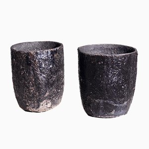 Fine Swedish Iron Garden Vases, 19th Century, Set of 2