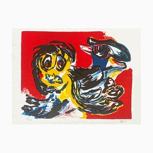 Karel Appel, Wild Horse Rider, 1970, Lithograph on Arches Paper
