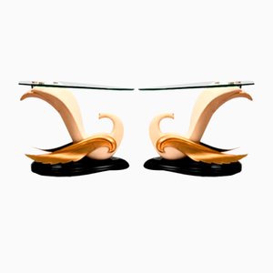 Tables Swan dans le Style de Jean-Henri Jansen, Set de 2