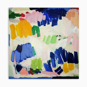 Diana Krinninger, Colored Party, 2020, acrilico e grafite su tela