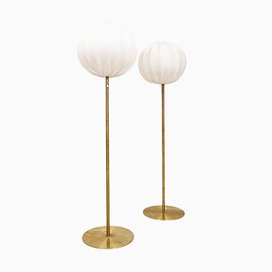 Mid-Century Modern Brass Floor Lamps from Luxus, Sweden, 1970s, Set of 2