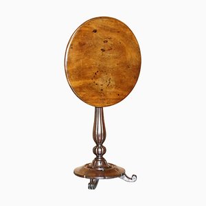 Table d'Appoint William IV en Bois Dur Patiné