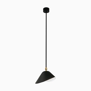 Black Bibliothèque Ceiling Lamp by Serge Mouille