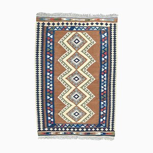 Türkischer Vintage Kelim Flacher Teppich