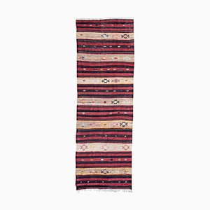 Kilim de Coureur Kurde Mid-Century