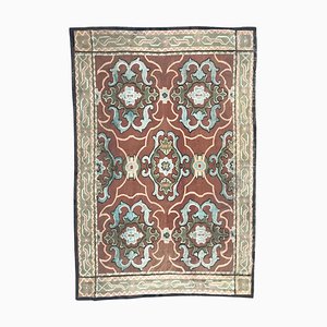 Tapis Tissé Style Aubusson, 19ème Siècle