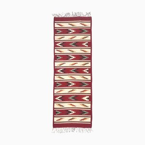 Vintage Swedish Flat Runner Kilim