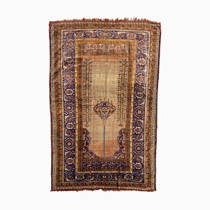 Tapis Cesareh Antique en Soie Fine Vieillie, Turquie