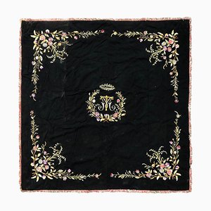 French Napoleon III Embroidered Tablecloth