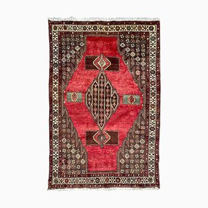 Vintage Rustic Wool Hamadan Rug, 1950s