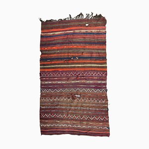 Antique Moroccan Distressed Kilim