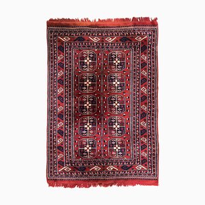 Vintage Fine Turkmen Afghan Boukhara Design Rug