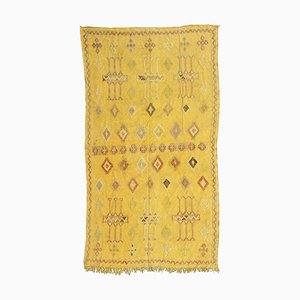 Vintage Moroccan Silk Kilim