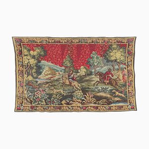 Französischer Vintage Jacquard Wandbehang im Aubusson Stil