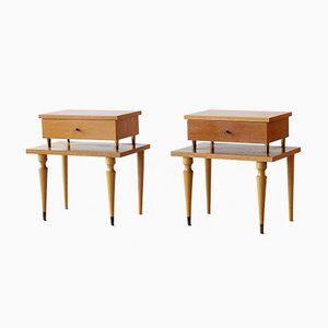 Mid-Century Bedside Tables, Set of 2