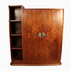 Art Deco Asymmetrical Cabinet In Rosewood Veneer