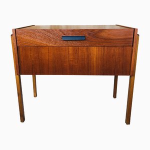 Mid-Century Danish Teak Side Table with Storage Compartments, 1960s