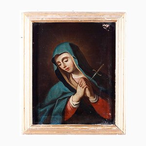 Sorrowful Mary, 1750s, Oil on Canvas, Framed