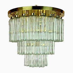 Glass Ceiling Lamp from Limburg, 1970s