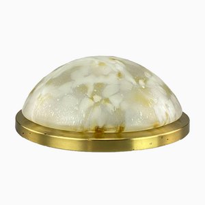 Plafoniere Glass Ceiling Lamp, 1970s