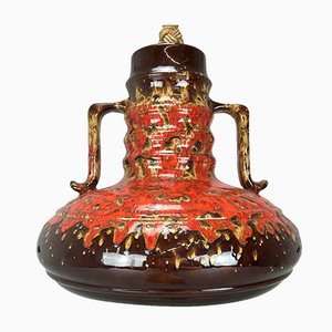 Lámpara colgante de cerámica, años 60