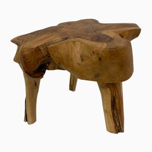 Wooden Tree Side Table