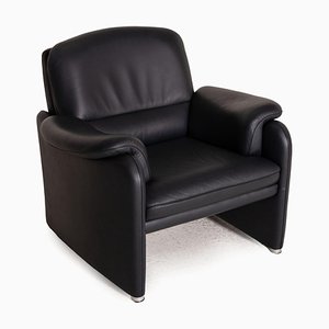 Dark Blue Leather DS 320 Lounge Chair from De Sede
