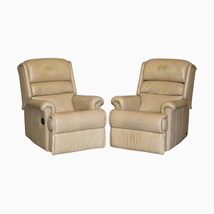 Sherborne Nevada Reclining Armchairs in Leather, Set of 2