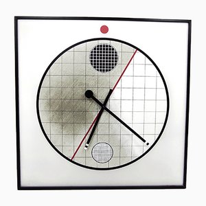 Wall Clock by Kurt B. DelBanco for Morphos, 1980s