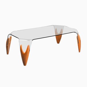 Calligaris Style Crystal Coffee Table, 1970s