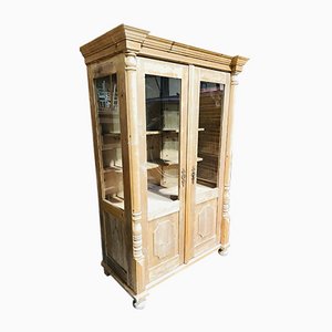 Vintage Pine Showcase Cabinet