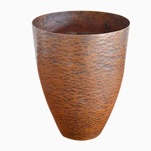 Bauhaus Copper Vase by Albert Gustav Bunge, 1930s