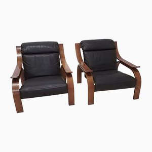 Woodline Chairs by Marco Zanuso for Arflex, Set of 2