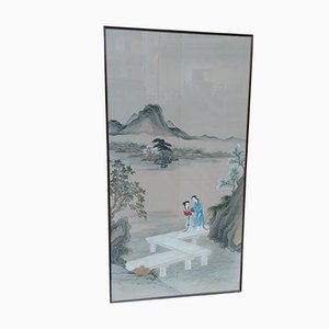 Pintura japonesa, gouache y papel hecho a mano