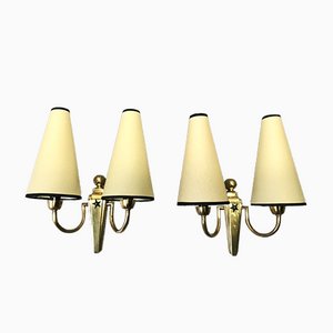 Sconces by Jacques Adnet, 1950s, Set of 2