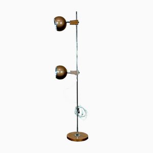 Mid-Century Space Age Teak Floor Lamp from Temde