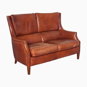 Large Brown Leather Tessa Sofa from Bendic