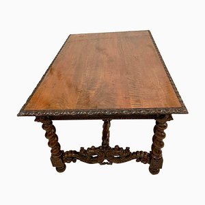 19th Century Italian Carved Walnut Centre or Dining Table